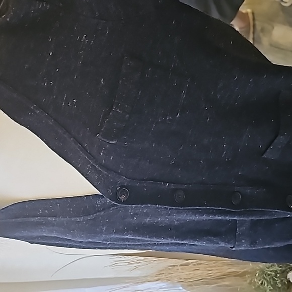 Todd Snyder wool cardigan black speckled long sleeve pockets 🌚b1 - Picture 2 of 9
